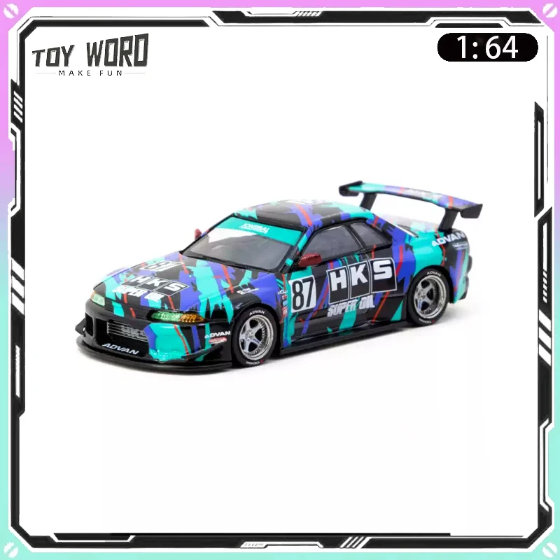 

Original TW Tarmac Nissan GTR R32 1 64 HKS Widebody Alloy Diecast Model Adult Collectible Desktop Display Birthday Gift Toy