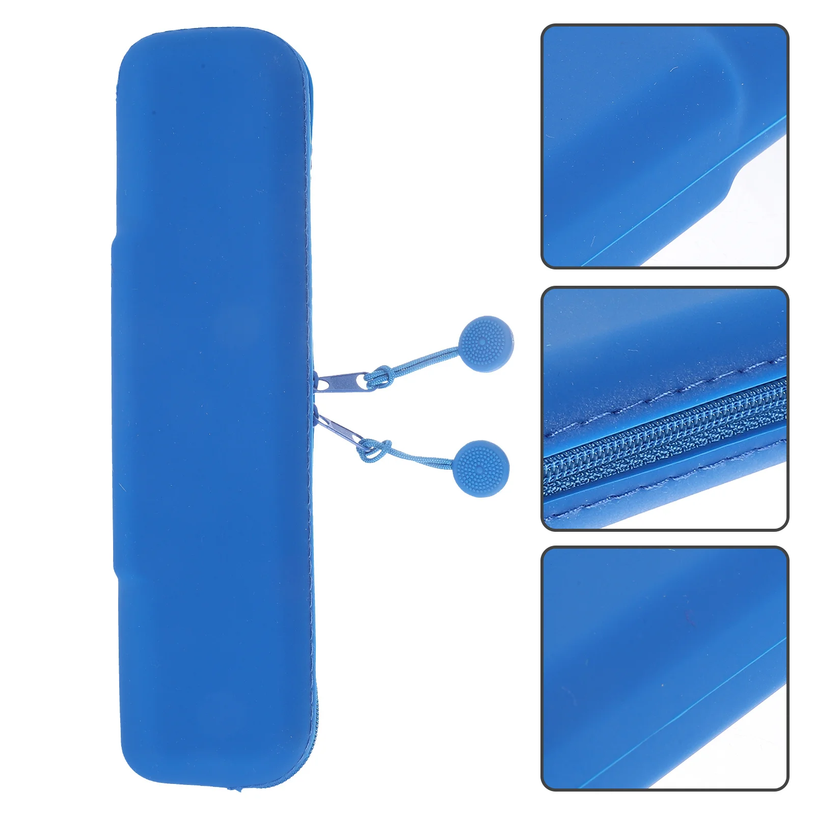 

Silicone Makeup Brush Bag Compact Lightweight Brush Holder for Travel Makeup Tool Organizer Pouch Zipper Case