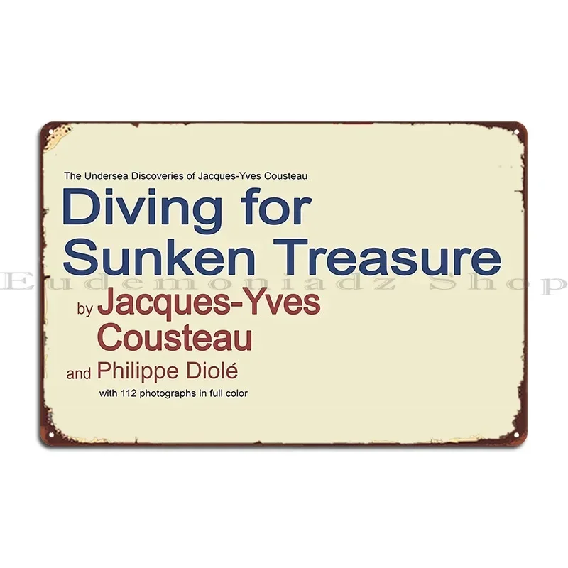 Placa de Metal Decorativa Rushmore 1998 Max Fischer Jacques Cousteau para Cozinha, Casa, Garagem - Pôster Personalizável