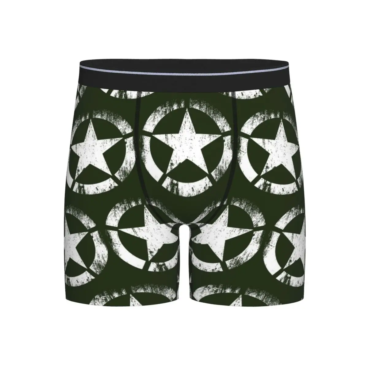 

Длинные трусы-боксеры, шорты, американские армейские военные трусы со звездами, мужское мягкое нижнее белье для мужчин, подарки бойфренду
