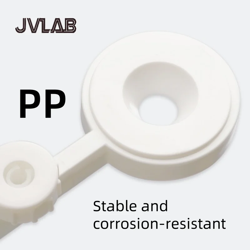 플라스틱 깔때기 홀더 단면 양면 PP 플라스틱 고온 방지 실험실 배 모양 분리 깔때기 JVLAB