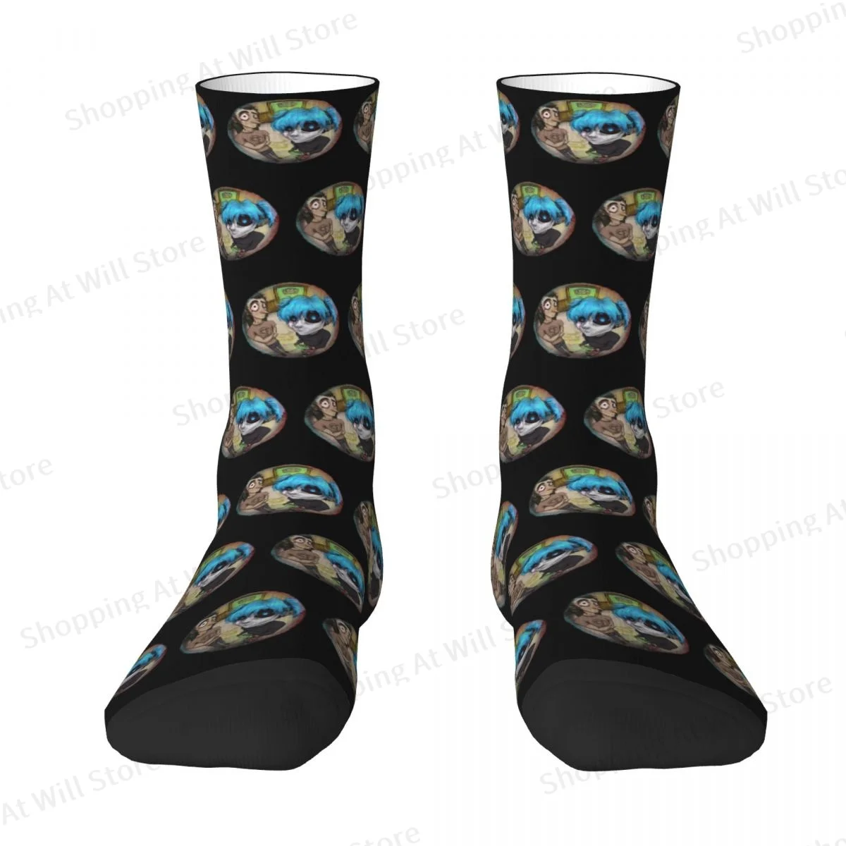 Empty Hallways - Salloween Day Sally Face Puzzle Game Unisex Winter Socks Cycling Happy Socks Street Style Crazy Sock