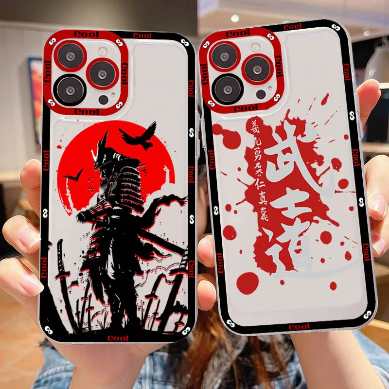 The samurai Ninja Phone Case for iPhone 11 12 13 Mini Pro Max 14 Pro Max Case shell