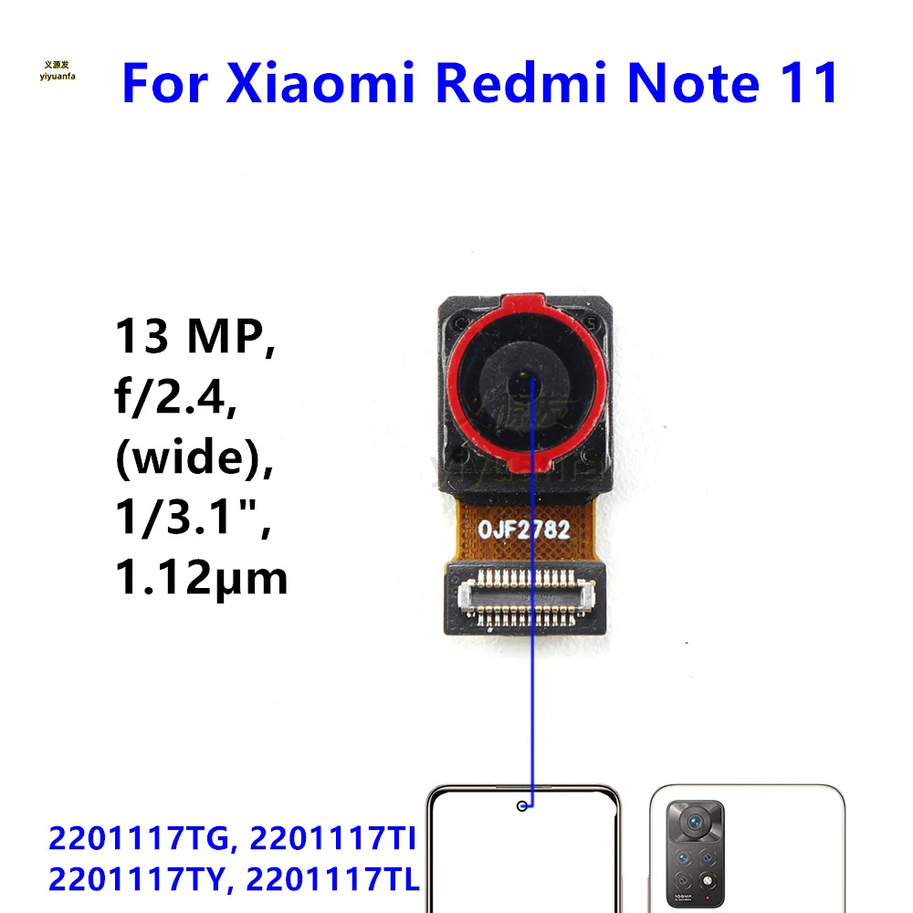 Front and Rear Back Camera For Xiaomi Redmi Note 11 4G 2201117TG