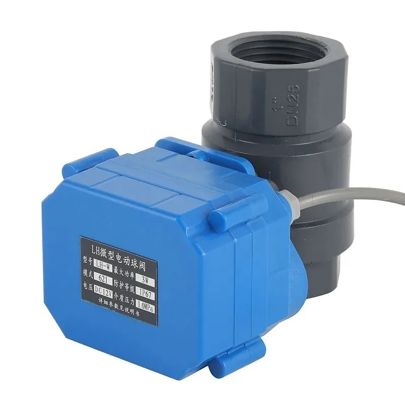 DN20 DN25 UPVC Electric Ball Valve 2-Way Motorized Water Valve Multi Voltage Options for Irrigation Pipeline Control