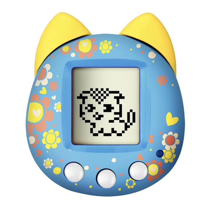 Retro Virtual Pet Machine Handheld Game Console Electronic Digital Pet Toy for Kids Children(Blue)