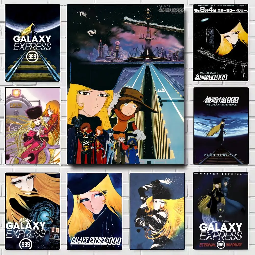 Anime Galaxy Express 999 Poster Modern Wall Art for Bedroom Living Room Cafe Bar Aesthetic Home Decor Gift