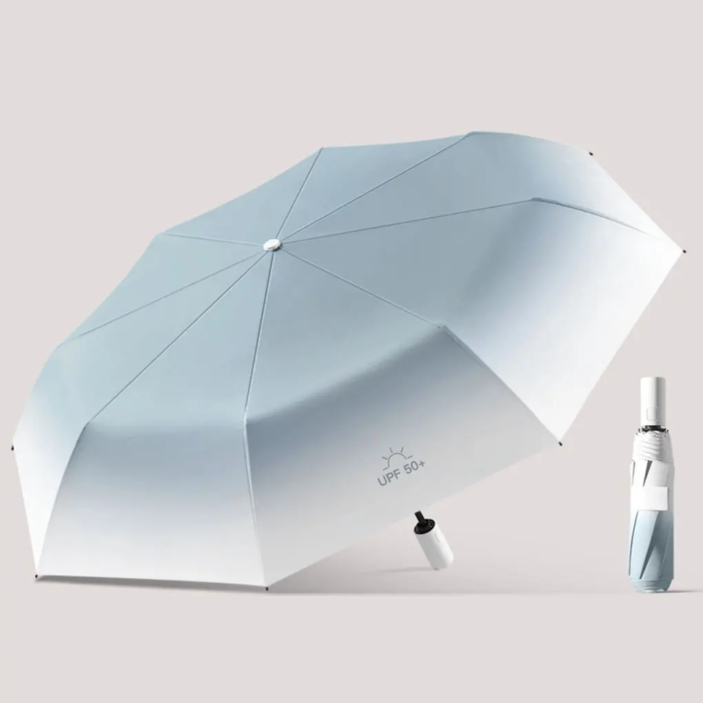 Lightweight And Durable Three Fold Folding Umbrella Must-have For Everyone Multiple Colors Available