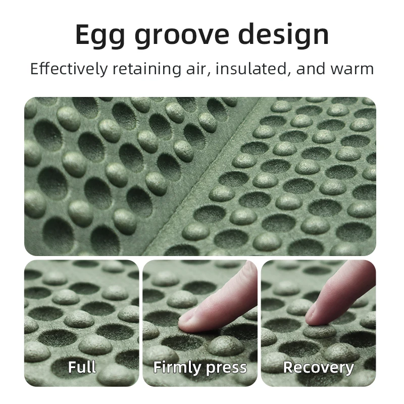 PACOONE Egg Trough Pads Outdoor Camping Moisture Proof Pads Tent Floor Pads Ultra Light Folding Sleeping Pads Hiking