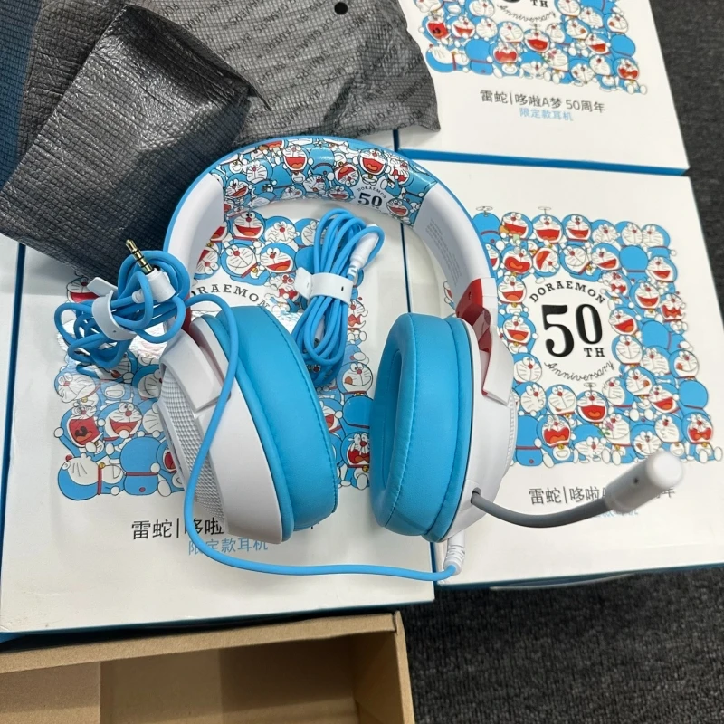 Original Razer Doraemon 50th anniversary Limited Edition Exclusive Chroma Lighting Headworn Phone Bluetooth Wireless Earphones