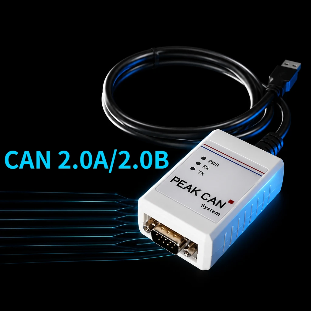 PCAN-USb Compatible with Original Peak Model Ipeh-002022/002021 PCAN Peak USB to CAN Bus Analyzer Tool CAN Bus Adapter PCAN-View