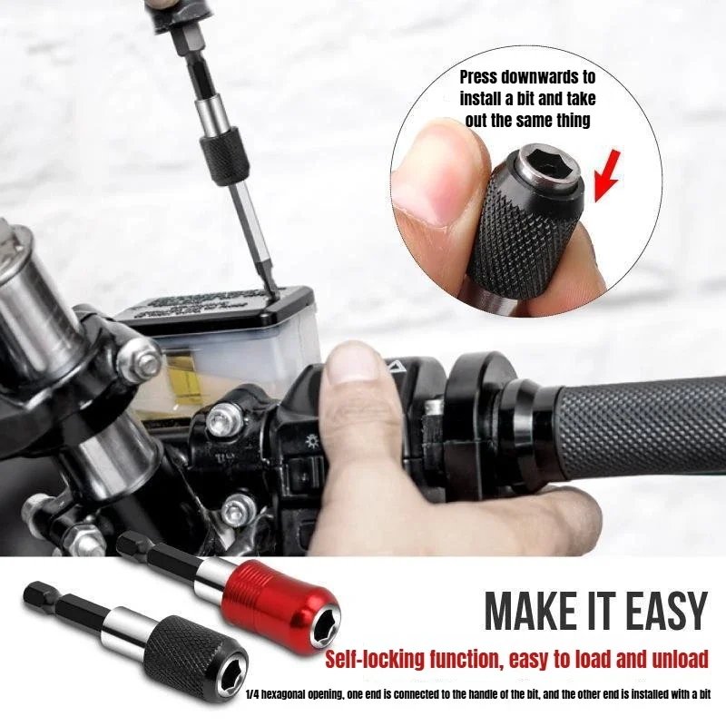 Screwdriver Extended Connecting Rod Electric Drill Joint Self-locking Connecting Rod Sleeve Extended Rod Magnetic Joint Tool