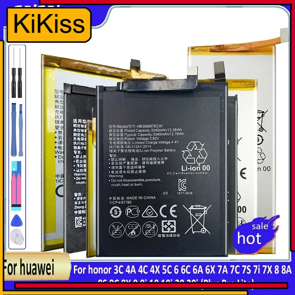 Battery for huawei honor 3C 4A 4C 4X 5C 6 6C 6A 6X 7A 7C 7S 7i 7X 8 8A 8S 8C 8X 9 9i 10 10i 20 20i (Plus Pro Lite)