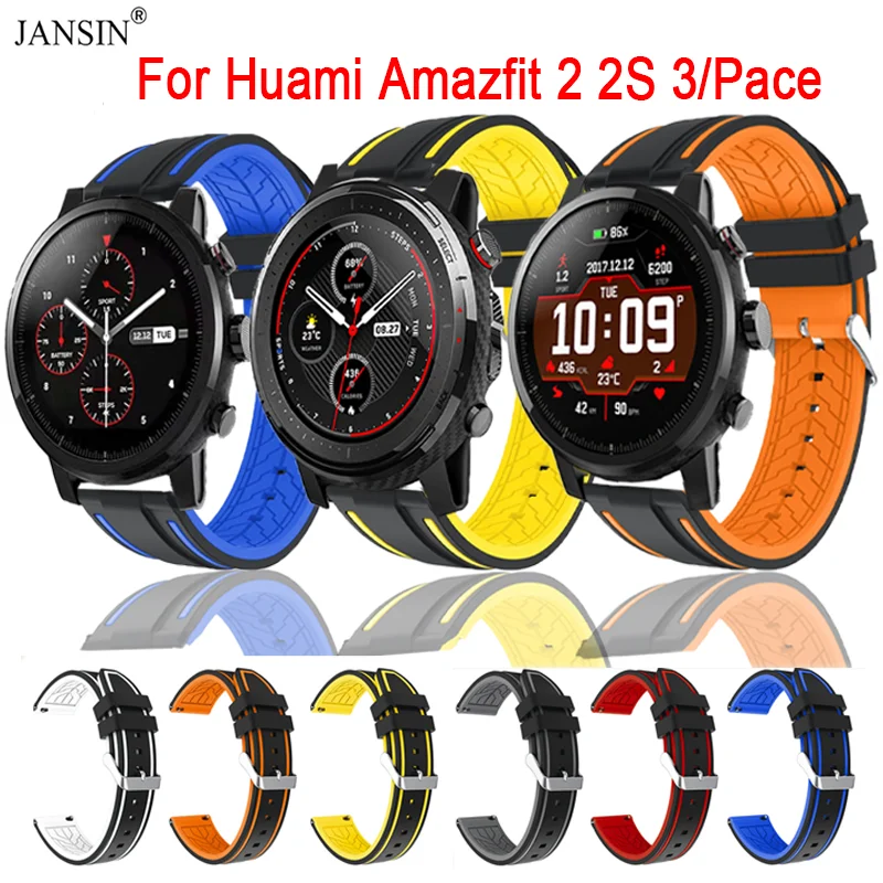 Silikon band für Amazfit Stratos 2 2s 3 Sport band Armband für Huami Amazfit Pace Ersatz Armband Correa Zubehör