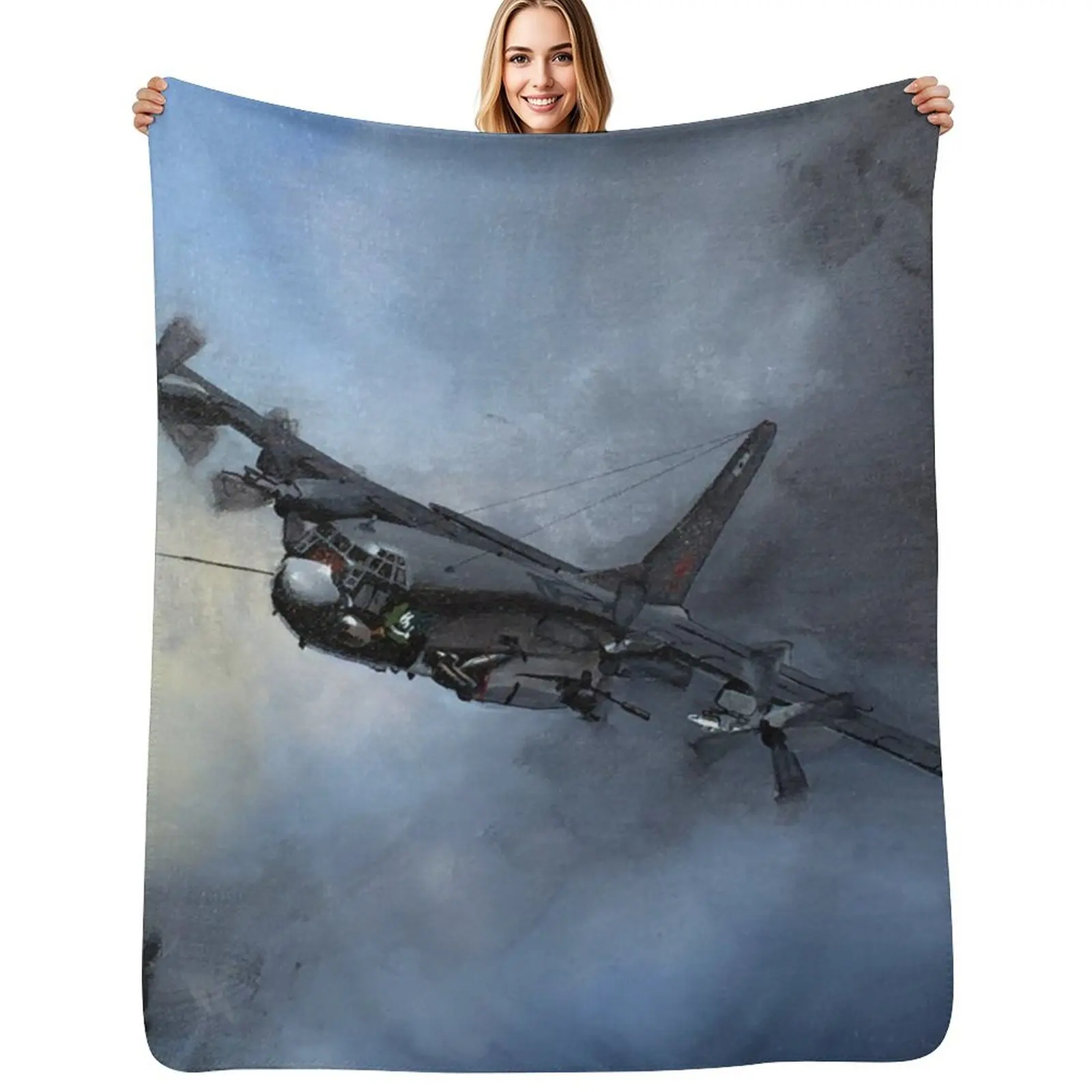 

Spectre AC 130 U Throw Blanket Soft Warm Blanket Gift for Grandparents