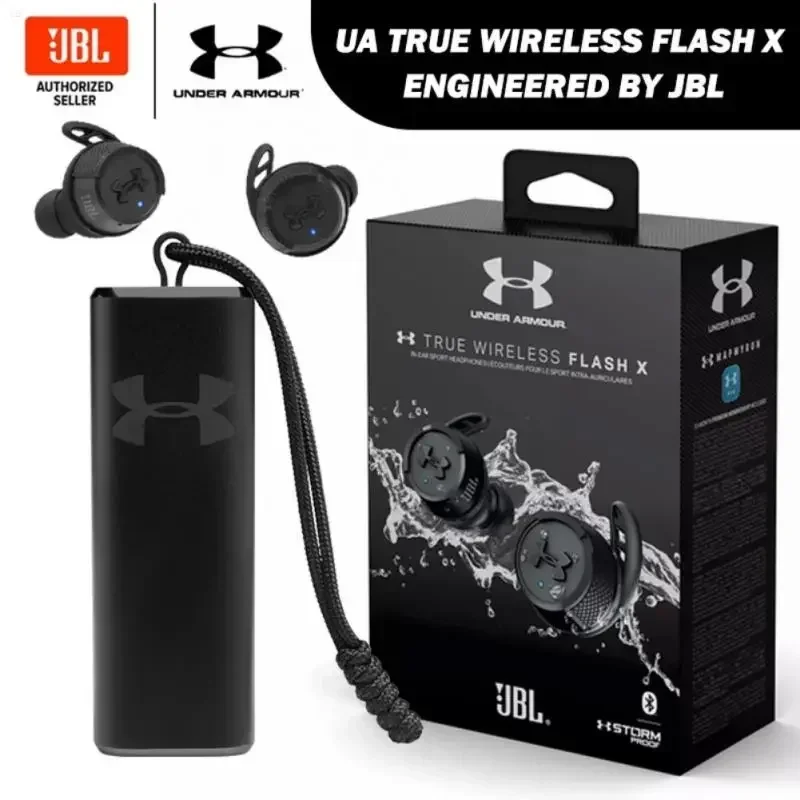 Original JBL Under Rock True Wireless Flash Earbuds Headphones Waterproof IPX7 Sport Bluetooth Headset With Mic