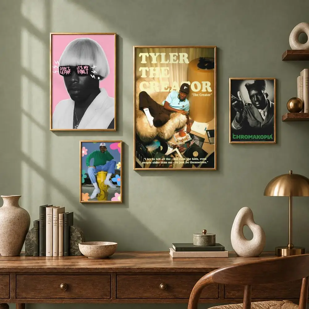 Aesthetic Rapper T-Tyler, the CreatorS Poster HD Self-Adhesive No Residue After Removal Ideal for All Kinds of Wall Decor