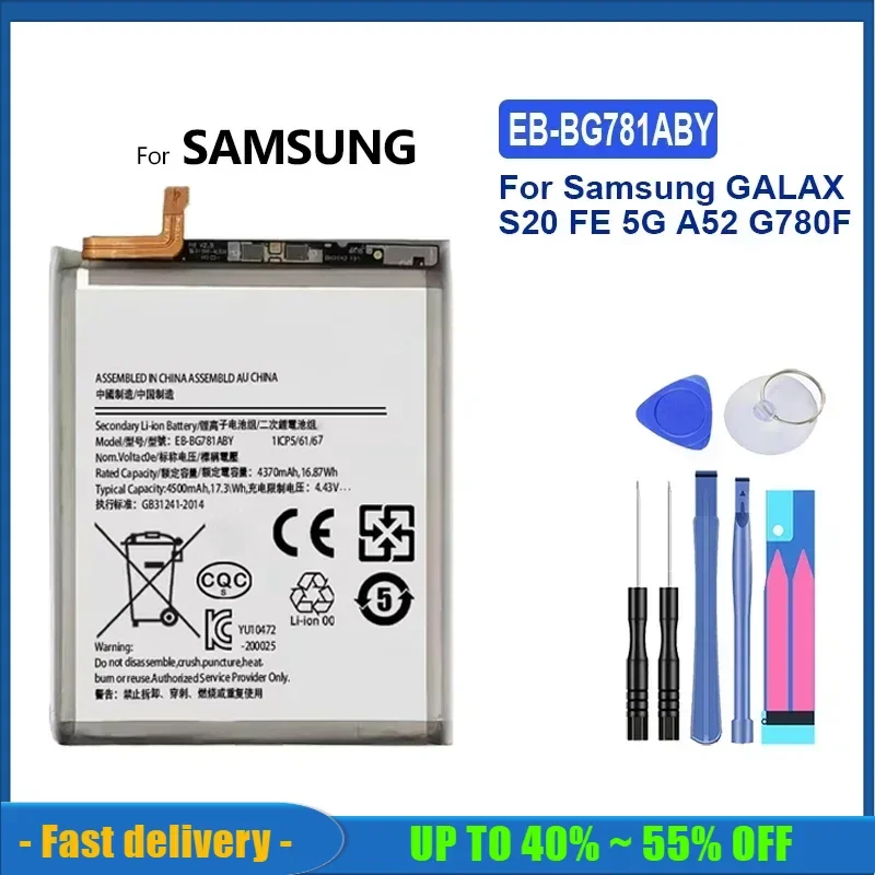 Battery For Samsung Galaxy S21/S21 Ultra/S21Plus/S20 FE/A41/A51 5G/A70/Note 20/ Note 20 Ultra/A02S/M31S/A70 A705/A03 A03S