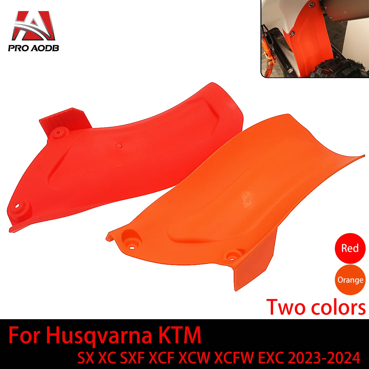 

For KTM SX SXF XC XCF XCW XCFW 125-500 Motorcycle Rear Fender Mudguard Plastic Kit Shock Absorber Air Box Mud Flap Splash Guard