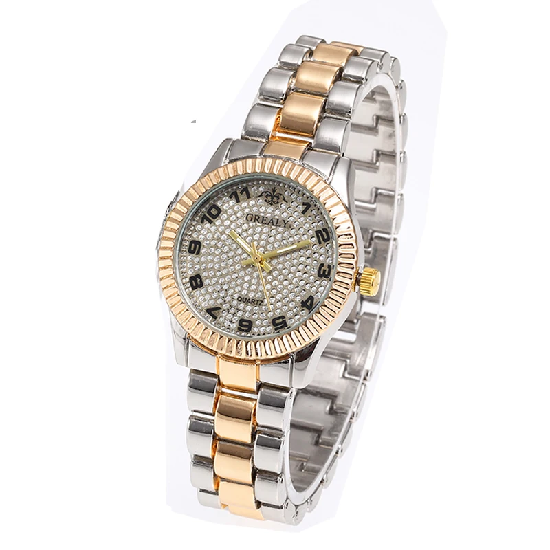 مجموعة الأرقام العربية ساعة نسائية زوجين عارضة أزياء رجال الأعمال كوارتز ساعة