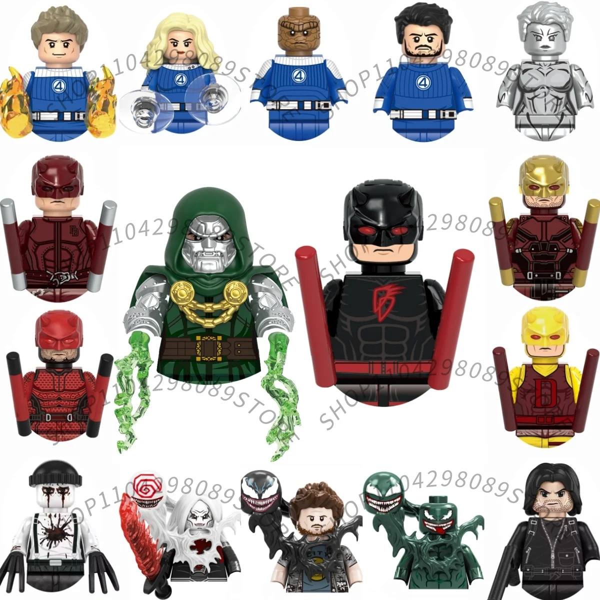 Superhero collection limited edition assembly toys Building blocks Mini classic characters party gift Brick toy