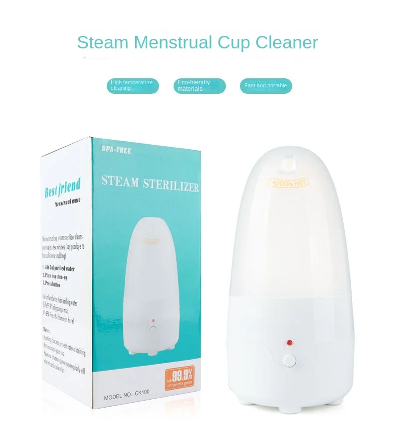 

Electric Menstrual Cup Sterilizer ​US/EU/UK/AU Plug Copa Portable Steam Sanitizer for Cup Kegel Balls Steam Disinfection