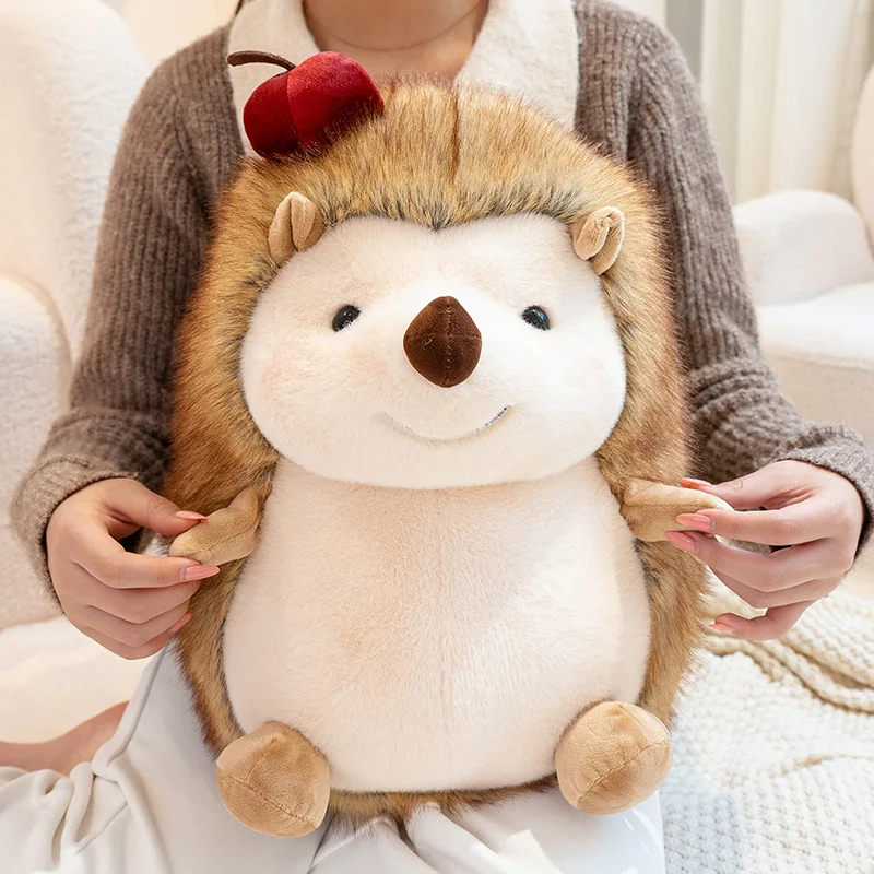 

Big Size Adorable Hedgehog Plush Toy Stuffed Animal Sleeping Companion Doll for Room Decor Cute Birthday Gift