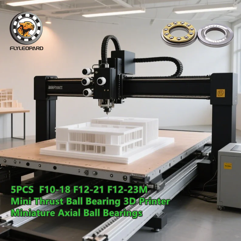 5PCS Mini Thrust Ball Bearing 3D Printer F10-18 F12-21 F12-23M  Miniature Axial Ball Bearings