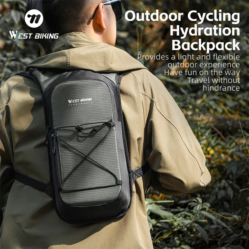 WEST BIKING Multicolor Cycling Hydration Backpack Ultralight Mini 7L Short Trip Hiking Unisex Water Repellent Sports Backpack