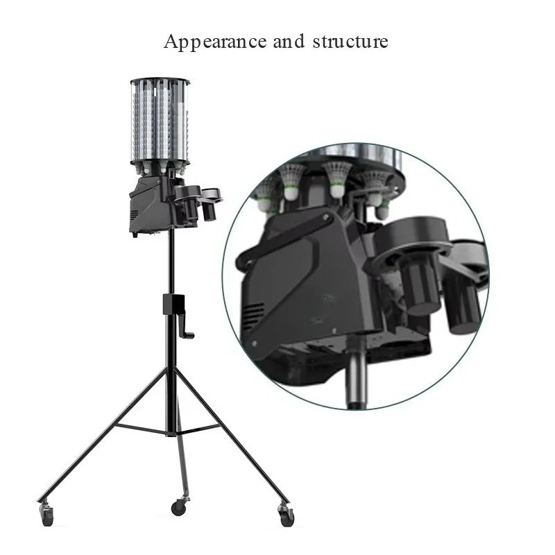 Wholesale Price Badminton Machine High Speed Feeder Shuttlecock Badminton Shooting Machine for Sports Club