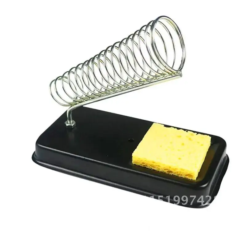 

Electric Soldering Iron Stand Holder Small Hot Sale with Solder Sponge Metal Support Station Generic High Temperature Resistance