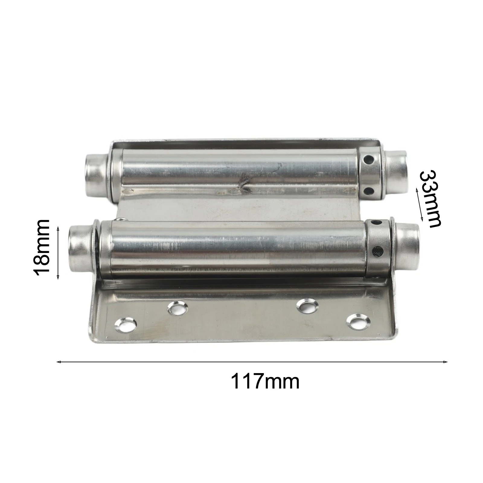 Spring Door Hinge Double Spring Hinge Compact Structure Hinge Automatic Closing Adjustable Tension Compact Structure