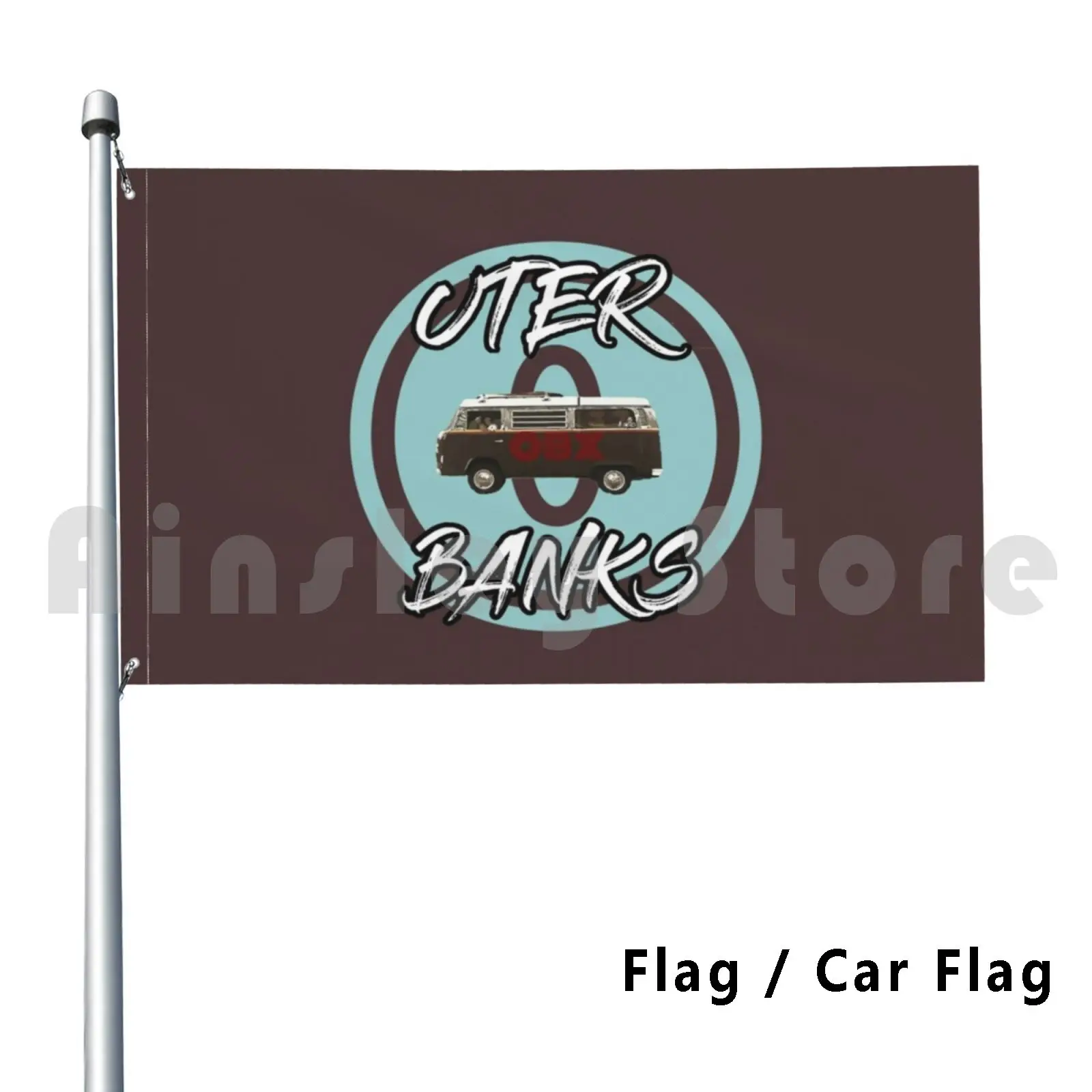 Obx Flag Car Flag Funny Tv Tv Show North Carolina Netflix Outer Banks John B Obs Pope Kiara Jj Pogue