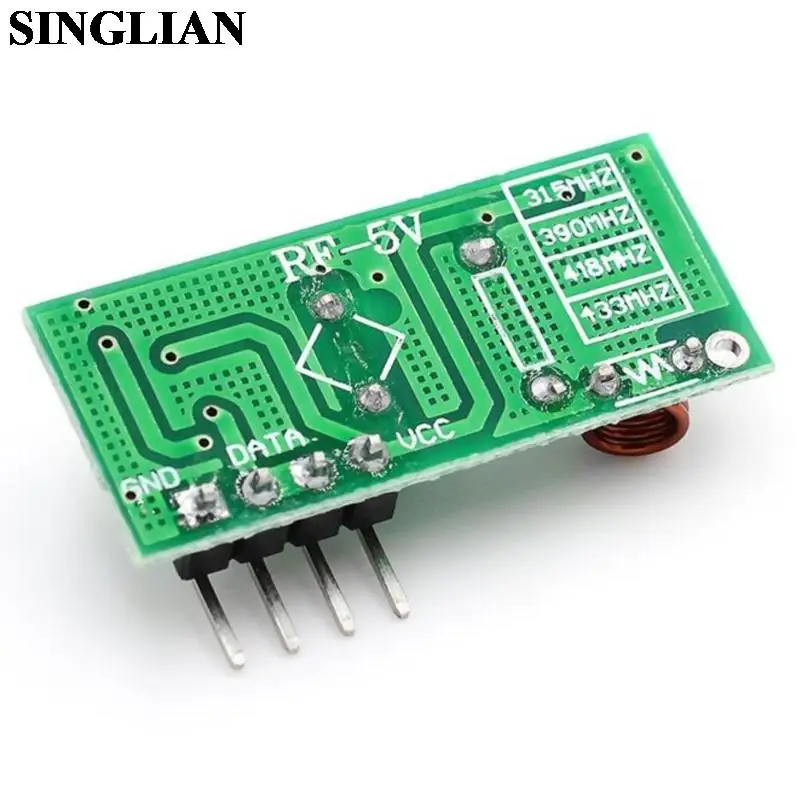 5Pair 433/315MHz RT 5V Super Regenerative Transmitter Receiver Module Wireless Receiving Module Wireless Transmitting Module