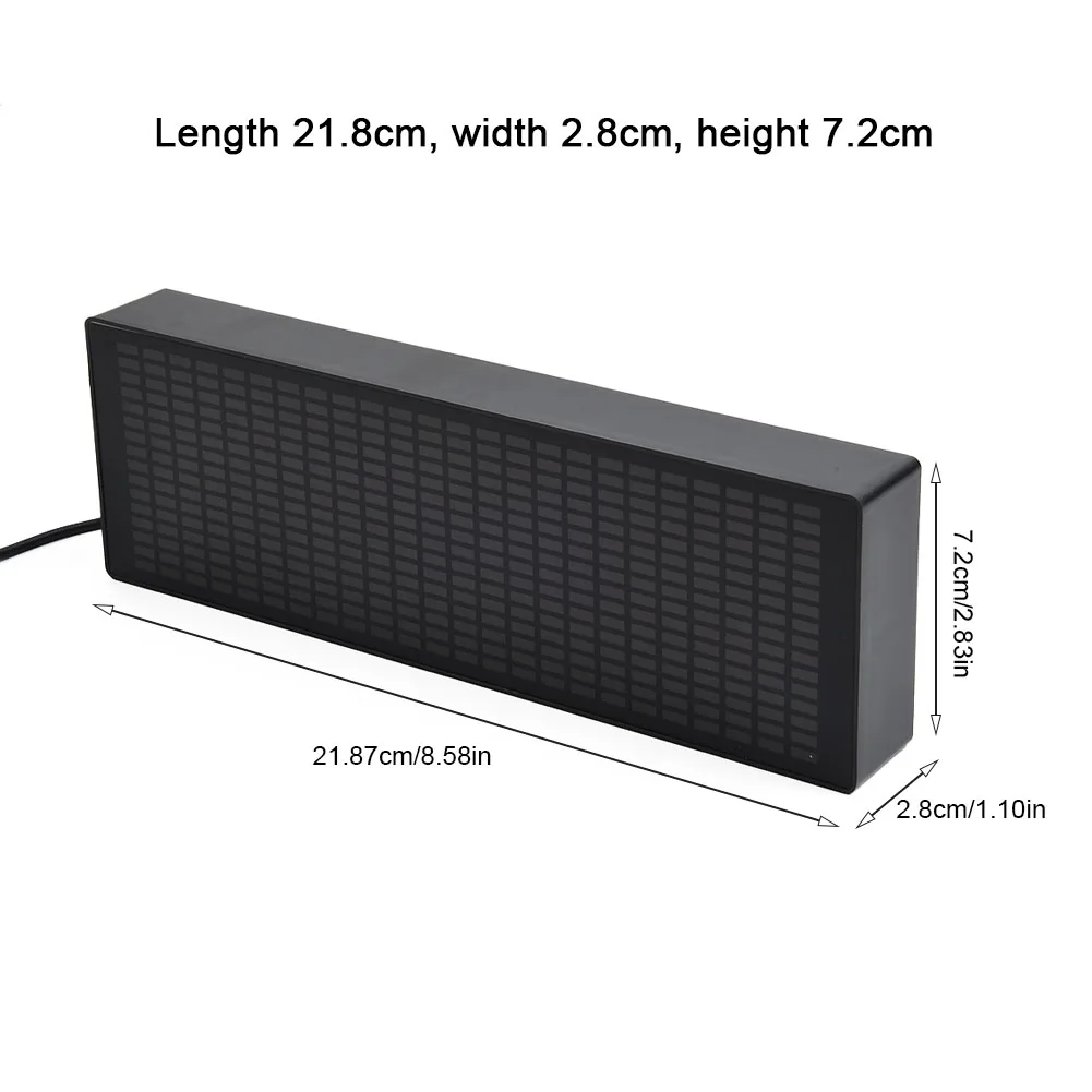 Test Meters Music Display Module 16 Columns 24 Rows ABS Audio Spectrum Indicator USB 5V1A VFD Audio Atmosphere