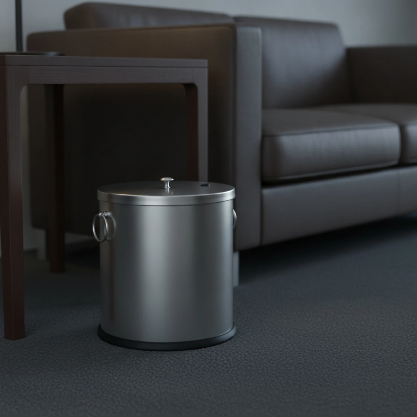 Picture 3: Tea Waste Container Stainless Steel Tea Drain Container Cylindrical for Hosts