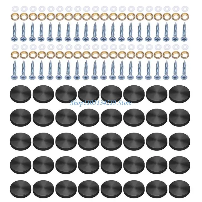 N5KC Steel Decorative Caps Screw Covers Upgrades for Signage & Exhibition Display