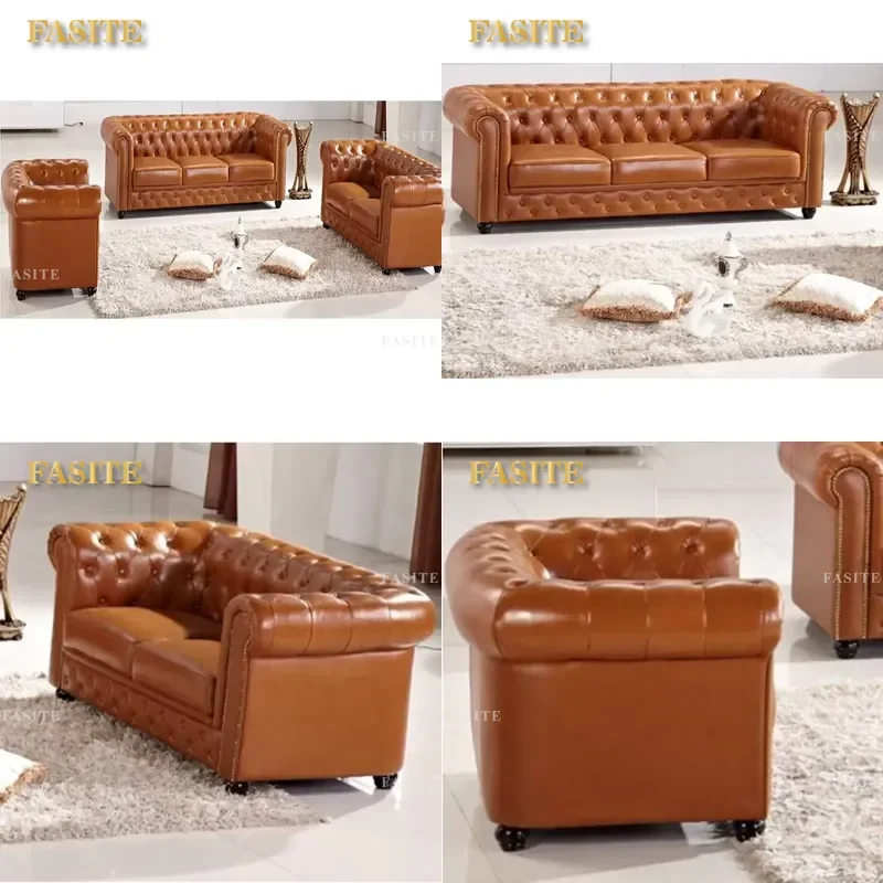 For Living Room Three Piece Sectional Sofa Set Modern Fabric Couch Furniture