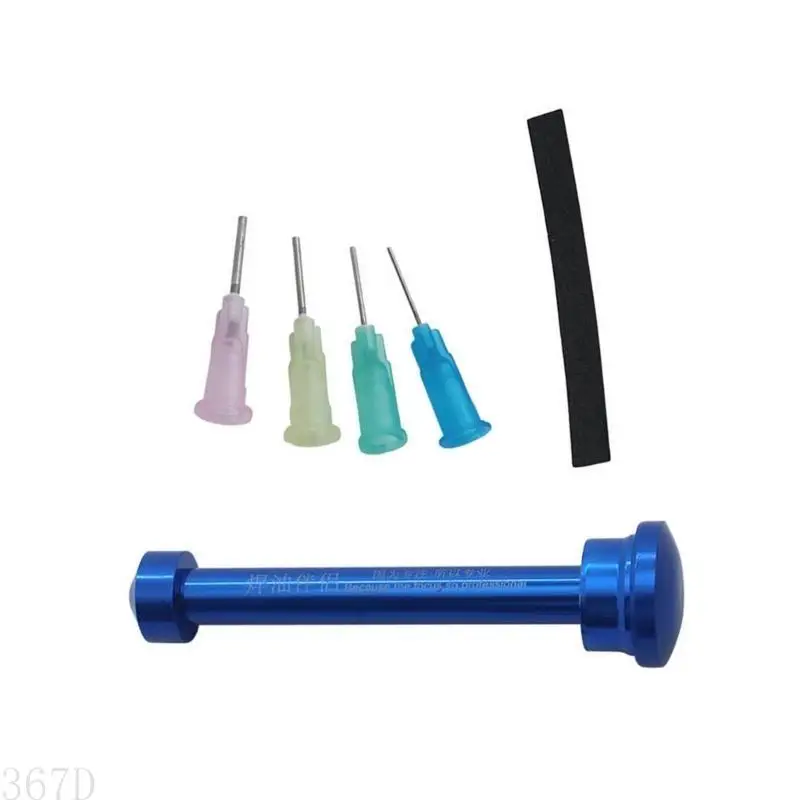 

AP28 Aluminum Alloy Manual Syringes Dispenser Plunger Tool Solder Flux Pastes for UV Solder Mask Welding Oil Push