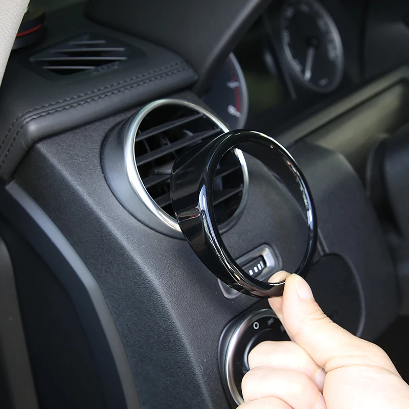 

ABS Black Car Center Console Side Air Conditioning Vent Outlet Cover Trim for Land rover Discovery 4 LR4 2010-2016 Car Accessory