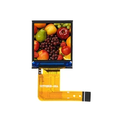 Pantalla cuadrada TFT Lcd pequeña en forma de L de 0,85 pulgadas, interfaz de línea SPI4 de 128x128, unidad GC9107, 8P