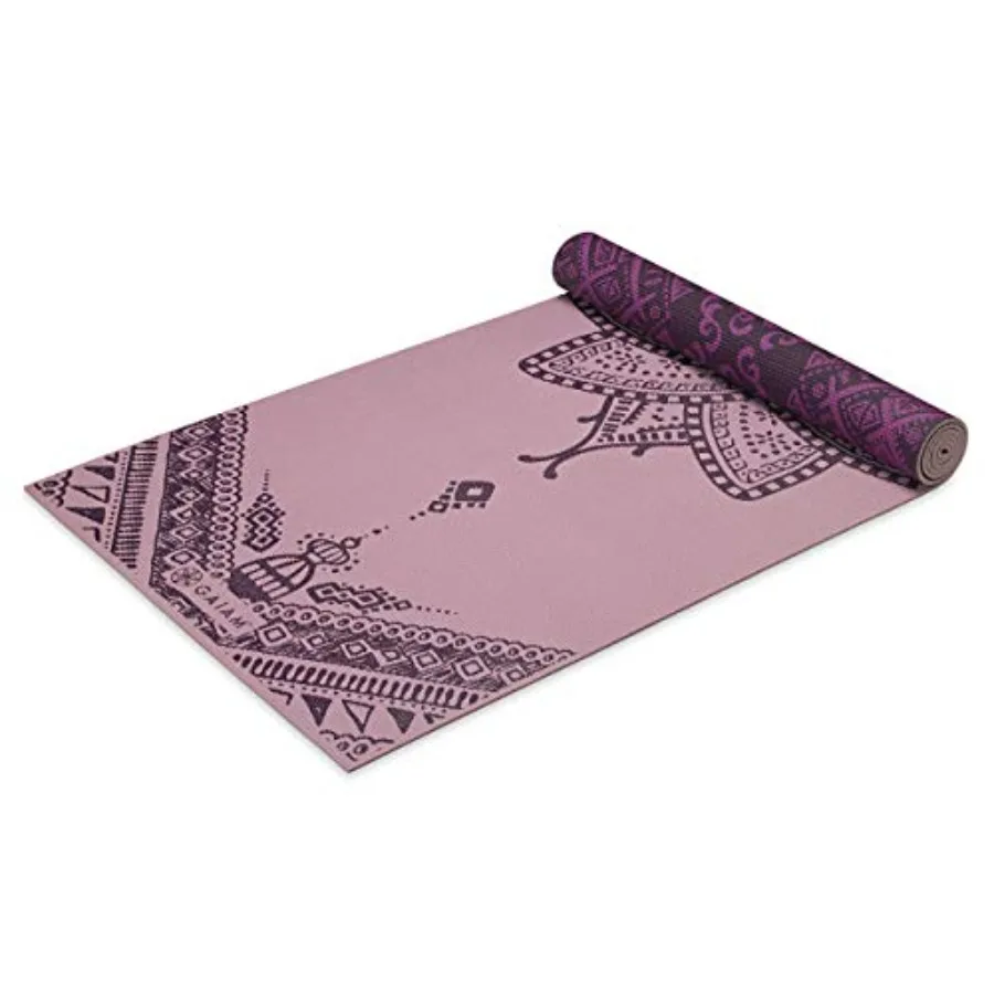 

Yoga Mat - Premium Print Reversible Extra Thick Non Slip Exercise and Fitness Mat for All Types of Yoga, Pilates and Floor Work