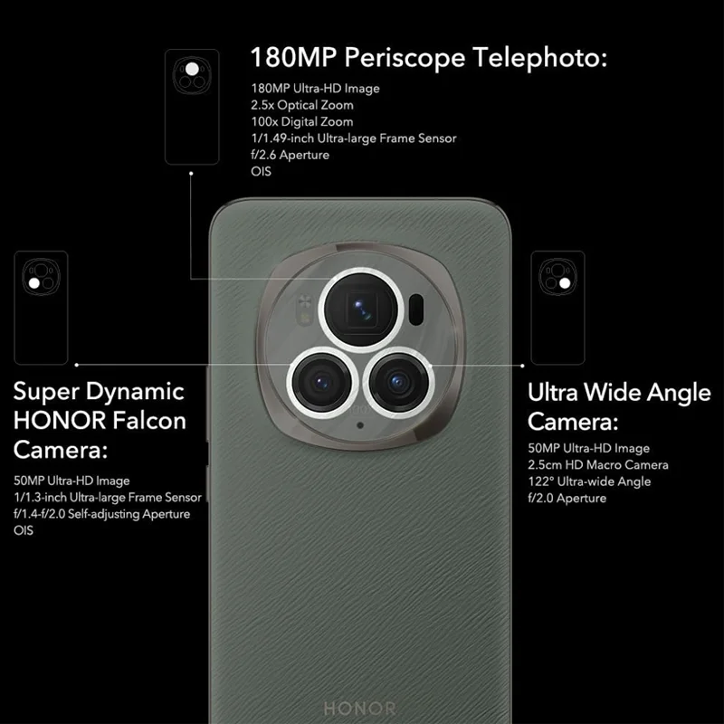 HONOR Magic6 Pro 5G Snapdragon 8 Gen 3 180MP Periscope Telephoto Camera 6.8\