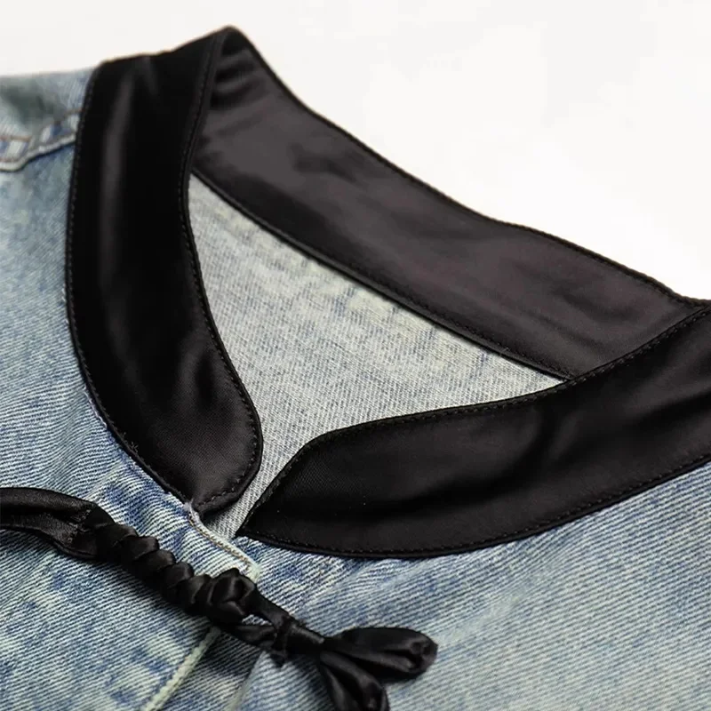 Denim Jacket For Women in Spring and Autumn 2024 New Embroidered Chinese Style Fashion Versatile Denim Clothing High-end women\'s