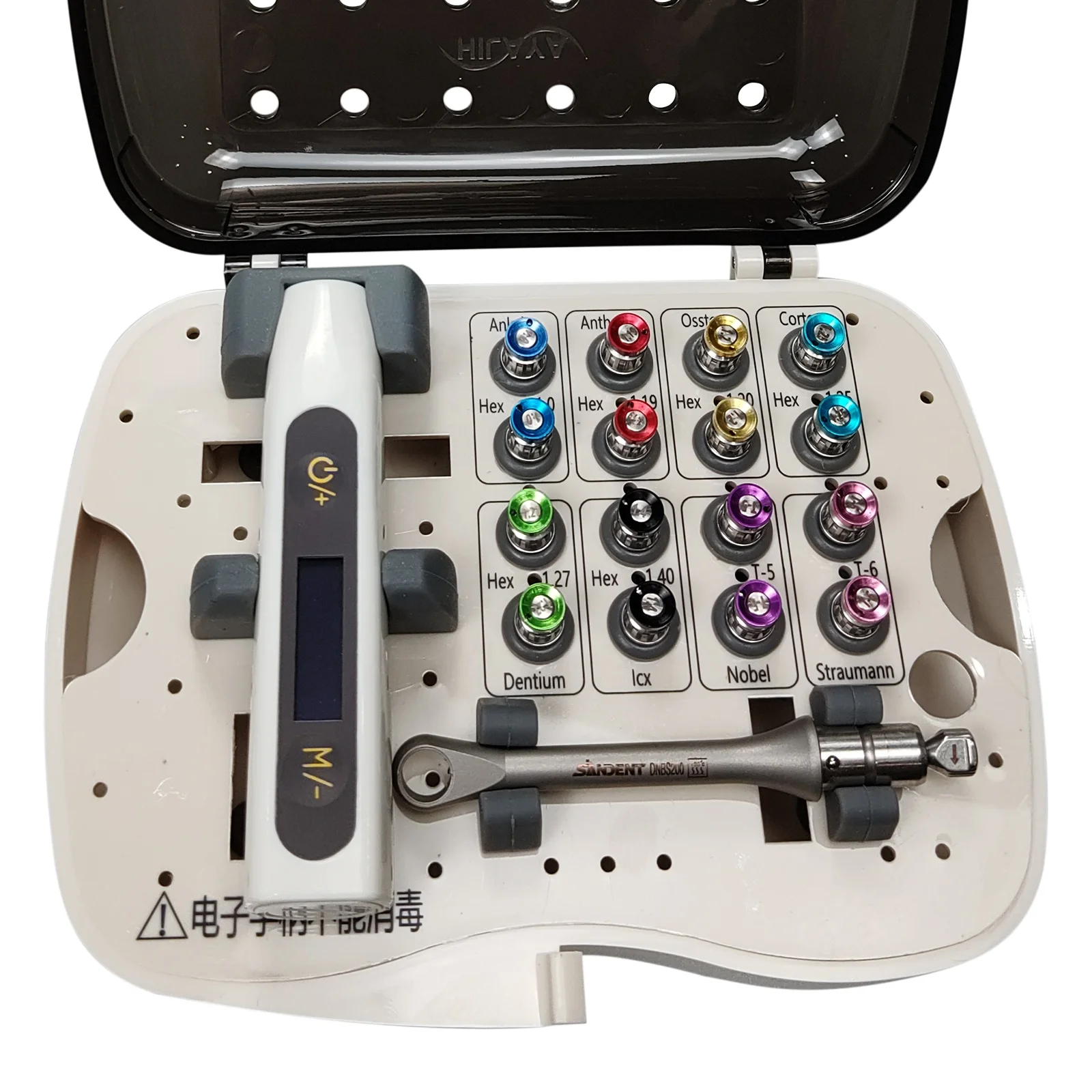 Vendita calda! de ntal Kit elettrico universale imp lant Chiave per moncone 10-40Ncm Strumenti 16 driver con scatola