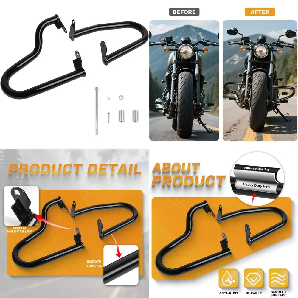 

Краш-бар для Honda Rebel, защита двигателя 1-1/4 дюйма для 2021-2025 Rebel 1100, Rebel 1100 DCT, 2023-2025 Rebel 1100T -