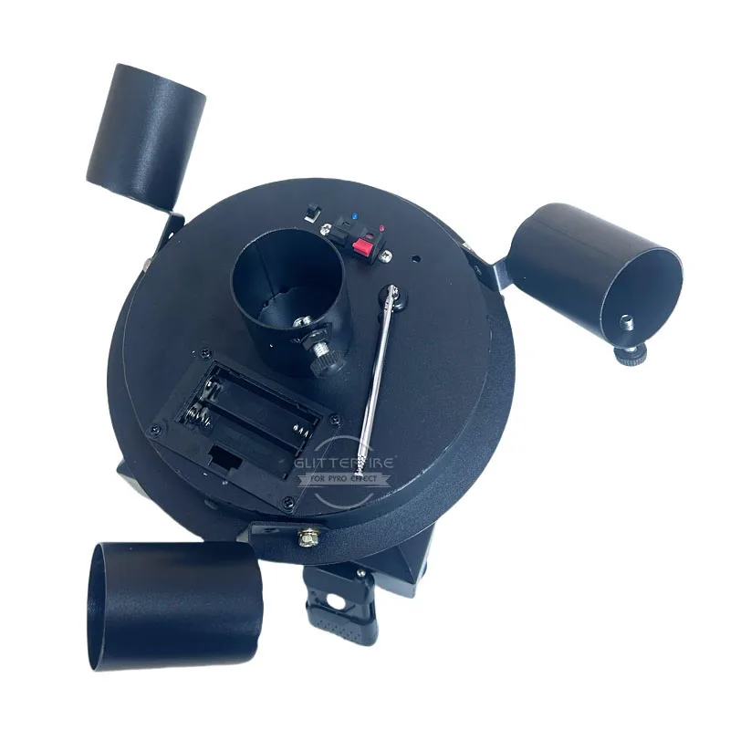 Cold Spark Fountain Stage Effect Machine, 4 Head, Gire 360 Graus de Rotação