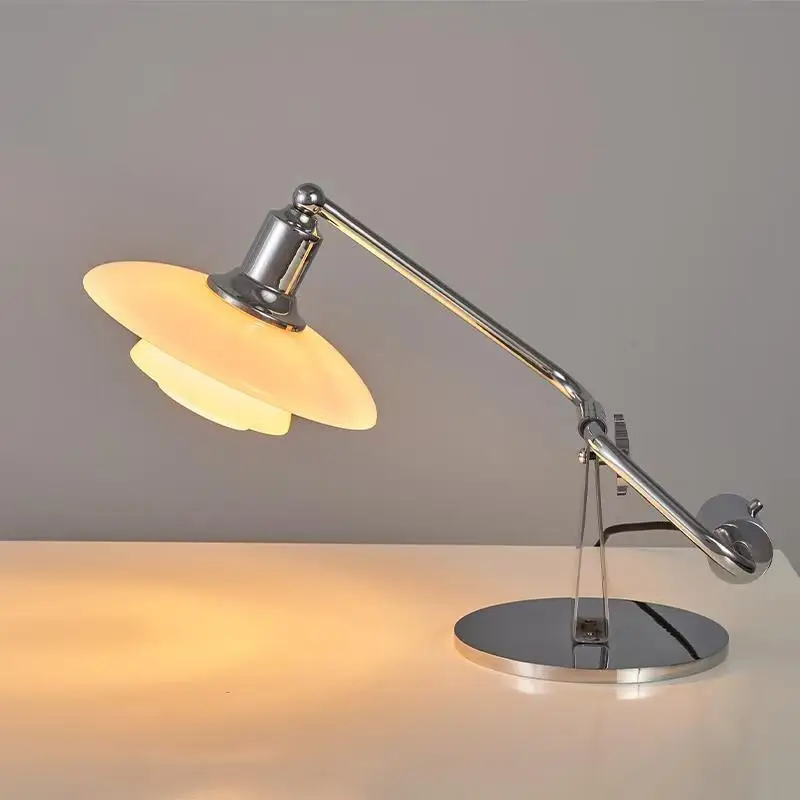 Denmark Classic Table Lamp Vintage Glass Desk Light Adjustable
