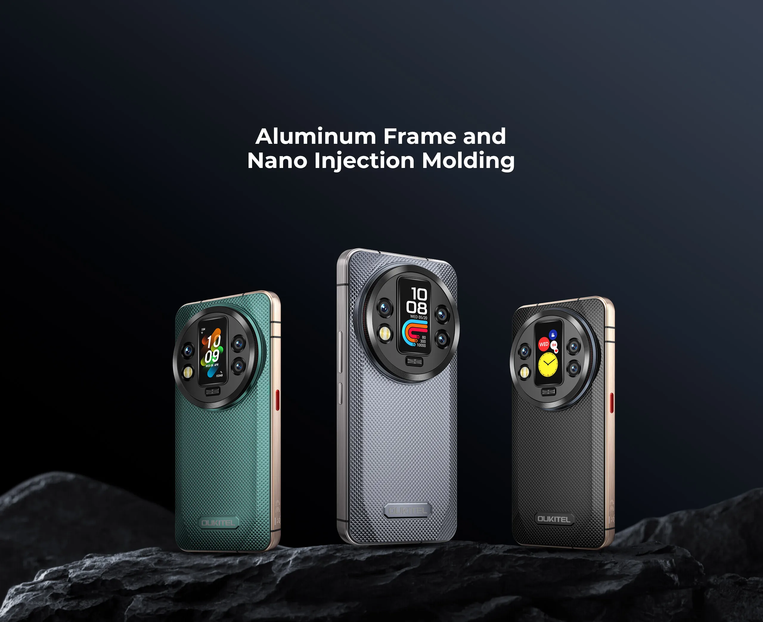 OUKITEL WP200 Pro 5G 72(24+48)GB+1TB Rugged Mobile Phone Android 15 6.7'' 120Hz 108MP+32MP 8800mAh 45W Dual SIM/AI/NFC
