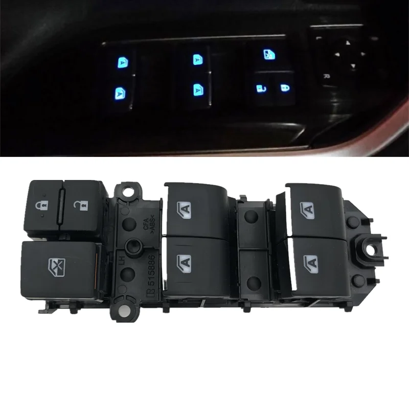 Power Window Switch Set For Toyota RAV4 RAV 4 2019-2022Lighted LED Left Driving Backlight 84040-06070 84040-33170 84040-10020